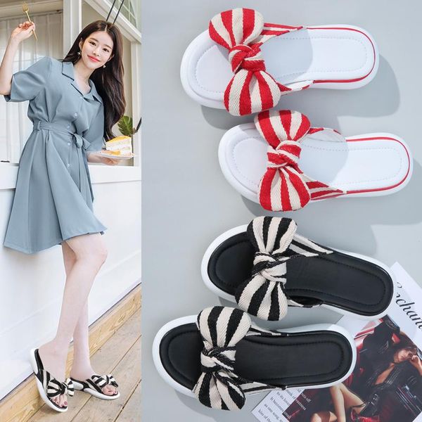 fashionable women's slippers with bowknot breathable and light student casual sandals slippers women sandels for women summer, Black
fashionable women's slippers with bowknot breathable and light student casual sandals slippers women sandels for women summer, Black