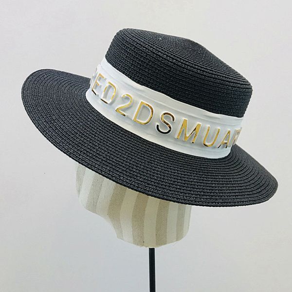 2021 new classical summer for women letter band white black straw hats skimmer sun beach boater hat fedora panama adjustable size eu1p, Blue;gray
2021 new classical summer for women letter band white black straw hats skimmer sun beach boater hat fedora panama adjustable size eu1p, Blue;gray
