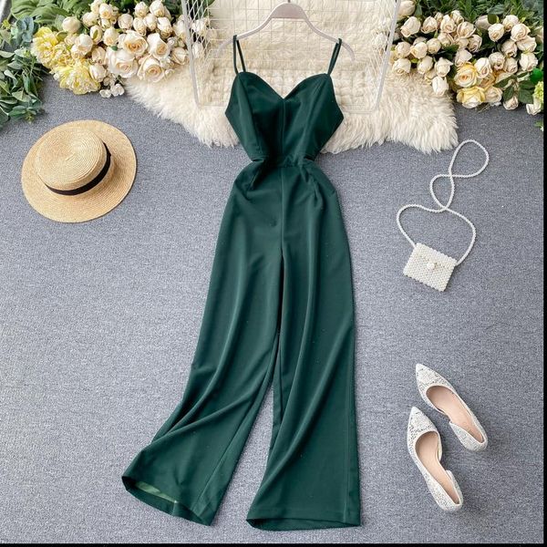 boho vintage slim 2021 jumpsuits v neck romper spaghetti strap summer full length jumpsuit women elegant beach playsuit, Black;white
boho vintage slim 2021 jumpsuits v neck romper spaghetti strap summer full length jumpsuit women elegant beach playsuit, Black;white