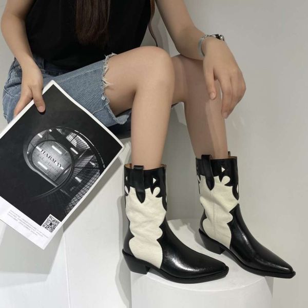 boots chelsea women's autumn / winter 2021 short cow color stitching thick heel martin western cowboy, Black
boots chelsea women's autumn / winter 2021 short cow color stitching thick heel martin western cowboy, Black