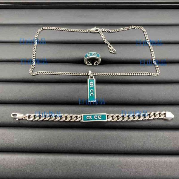 2022 latest factory wholesale necklace ancient new letter enamel simple neck chain bracelet opening ring versatile fashion jewelry, Silver
2022 latest factory wholesale necklace ancient new letter enamel simple neck chain bracelet opening ring versatile fashion jewelry, Silver