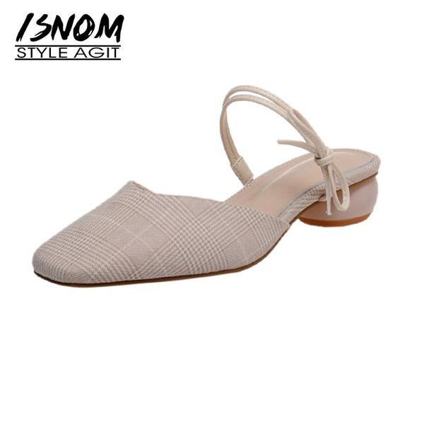 slippers isnom ladies strap summer casual shoes woman strange med heels slides dress women mules leather liner, Black
slippers isnom ladies strap summer casual shoes woman strange med heels slides dress women mules leather liner, Black
