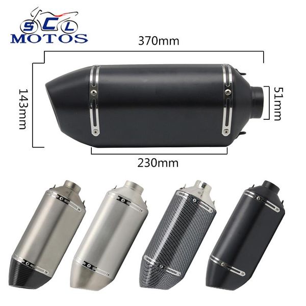 motorcycle exhaust system sclmotos -51mm universal ak muffle pipe with db killer motobike xmax er6n ninja gsxr600 yzf r6 r15 cbr
motorcycle exhaust system sclmotos -51mm universal ak muffle pipe with db killer motobike xmax er6n ninja gsxr600 yzf r6 r15 cbr