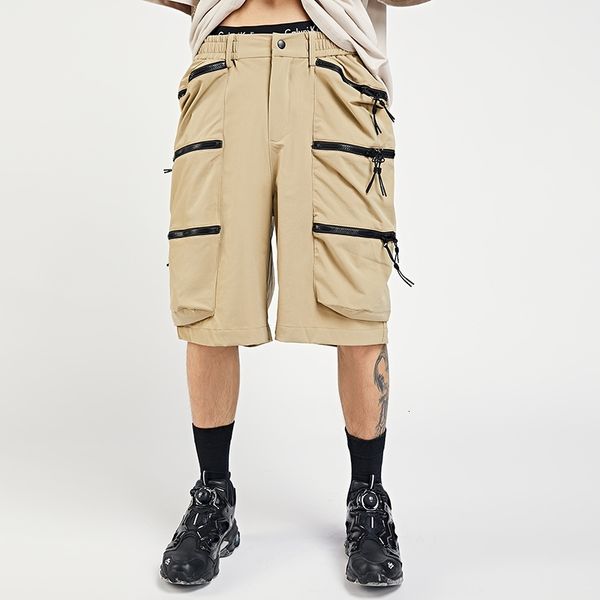 men's shorts japanese multi-pocket loose summer mens cargo elastic wasit high street straight five point pants hip hop casua short, White;black
men's shorts japanese multi-pocket loose summer mens cargo elastic wasit high street straight five point pants hip hop casua short, White;black