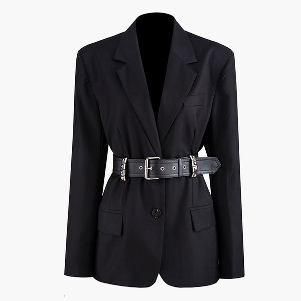 2021 new style rivet waist button full solid notched slim all match suit for women jacket autumn gv67, White;black
2021 new style rivet waist button full solid notched slim all match suit for women jacket autumn gv67, White;black