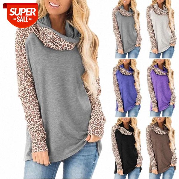 Autumn Winter Scarf Collar Long Sleeve Leopard Printed T-shirts 2020 Women Patchwork Tee Tops WDC5913 #Ss2w, White
Autumn Winter Scarf Collar Long Sleeve Leopard Printed T-shirts 2020 Women Patchwork Tee Tops WDC5913 #Ss2w, White