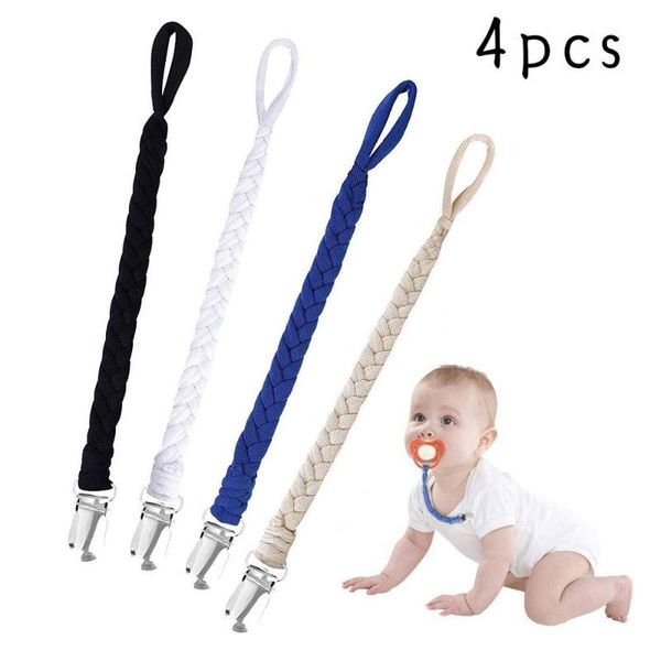 pacifiers# 4pcs speen baby leather pacifier clip anti-drop with bow chain braided hand woven rope nipple holder schnuller clips holz #35
pacifiers# 4pcs speen baby leather pacifier clip anti-drop with bow chain braided hand woven rope nipple holder schnuller clips holz #35