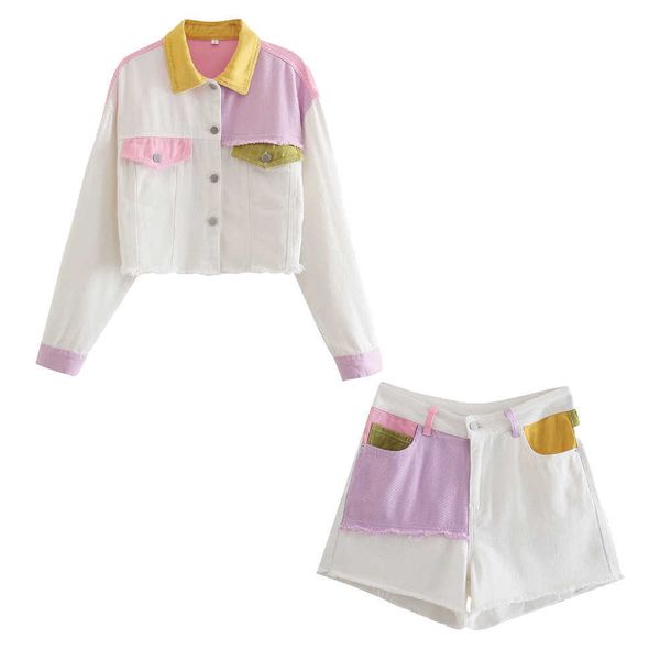 two piece set woman contrast cropped jacket & shorts chic lady za women outfit shorts sets 2 piece set 210709, White
two piece set woman contrast cropped jacket & shorts chic lady za women outfit shorts sets 2 piece set 210709, White