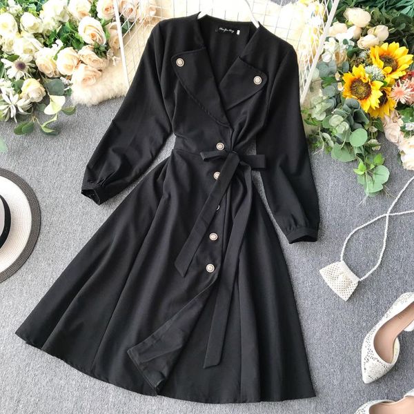 casual dresses autumn spring women's dress korean style plus size fashion v-neck ladies long windbreaker half sleeve female, Black;gray
casual dresses autumn spring women's dress korean style plus size fashion v-neck ladies long windbreaker half sleeve female, Black;gray