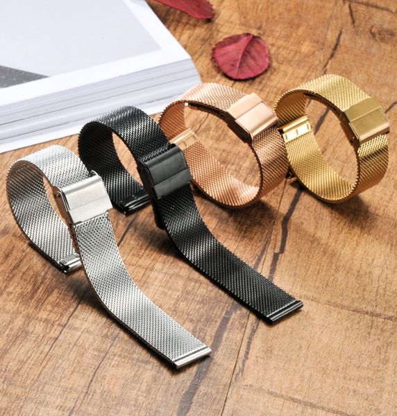 stainless steel double safety buckle braided milan watch strap black silver gold rose 12 13 14 16 17 18 19 20 22mm, Black;brown
stainless steel double safety buckle braided milan watch strap black silver gold rose 12 13 14 16 17 18 19 20 22mm, Black;brown