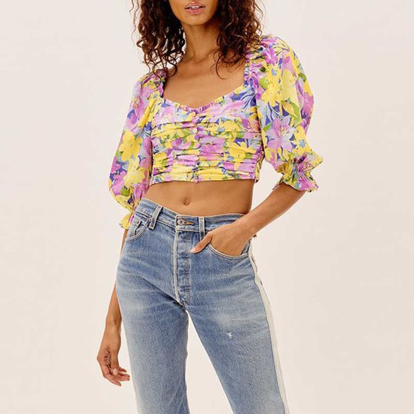women shirt casual chic fashion printing v-neck shirt female summer street youth elegant women's 210601, White
women shirt casual chic fashion printing v-neck shirt female summer street youth elegant women's 210601, White
