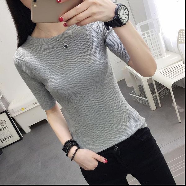 poncho time limited three quarter women sweater 2021 new spring korean sleeve shirt collar solid elastic sweater five girl, White;black
poncho time limited three quarter women sweater 2021 new spring korean sleeve shirt collar solid elastic sweater five girl, White;black