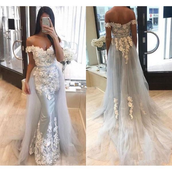 party dresses modest mermaid evening detachable train 2021 3d flowers prom dress off the shoulder vestidos de fiesta noche, White;black
party dresses modest mermaid evening detachable train 2021 3d flowers prom dress off the shoulder vestidos de fiesta noche, White;black