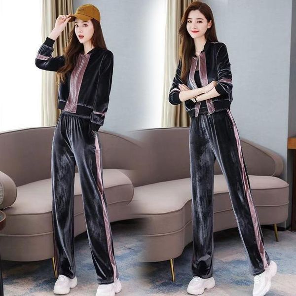 women's two piece pants casual sweatshirt suit women autumn zipper cardigan and wide leg winter plus size female tracksuit 2 sets y117, White
women's two piece pants casual sweatshirt suit women autumn zipper cardigan and wide leg winter plus size female tracksuit 2 sets y117, White