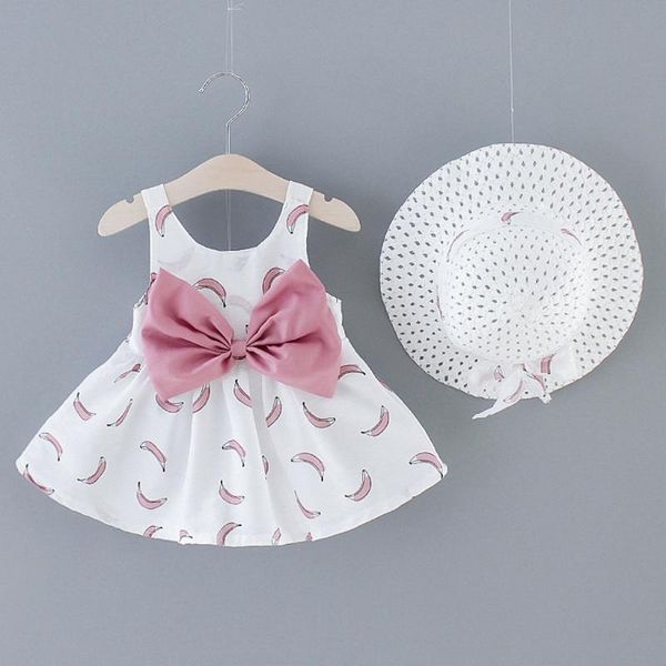 girl's dresses baby girl dress kids girls banana print princess hat outfits clothes summer bow for 1 year elegant clothing, Red;yellow
girl's dresses baby girl dress kids girls banana print princess hat outfits clothes summer bow for 1 year elegant clothing, Red;yellow