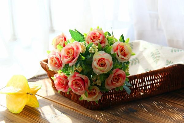 silk flowers buds bouquet artificial flowers about 30cm roses with 10 branches roses home decoration wedding gift a2175
silk flowers buds bouquet artificial flowers about 30cm roses with 10 branches roses home decoration wedding gift a2175