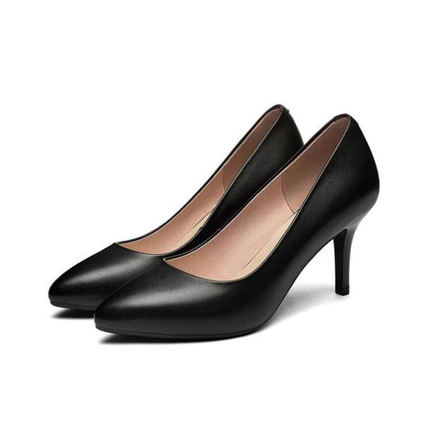 dress shoes elegant women heels genuine leather female high cowhide comfortable pointed thin heel wedding party 34-42, Black
dress shoes elegant women heels genuine leather female high cowhide comfortable pointed thin heel wedding party 34-42, Black