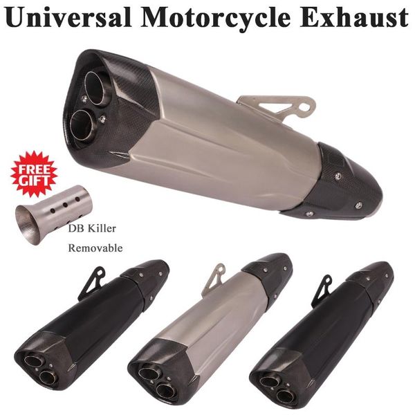 motorcycle exhaust system universal escape modified muffler carbon fiber db killer 2 holes for s1000rr tmax530 z1000 cbr650 r1
motorcycle exhaust system universal escape modified muffler carbon fiber db killer 2 holes for s1000rr tmax530 z1000 cbr650 r1