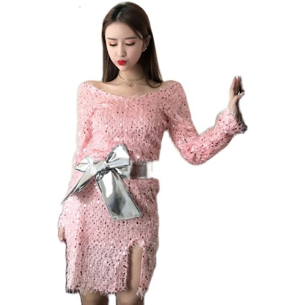 2021 new fall winter korean style mini package hip bodycon girls sequins women with belt split party club es d0d811a ngfc, Black;gray
2021 new fall winter korean style mini package hip bodycon girls sequins women with belt split party club es d0d811a ngfc, Black;gray