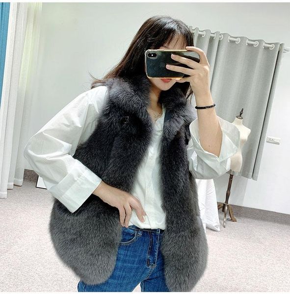 women's fur & faux long and medium-length imported waistcoat, winter jacket, korean version, full large collar, Black
women's fur & faux long and medium-length imported waistcoat, winter jacket, korean version, full large collar, Black
