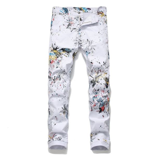 2021 new american original trend men's male jeans stretch white printed pants spring and summer straight casual trendy trousers 6u3x, Blue
2021 new american original trend men's male jeans stretch white printed pants spring and summer straight casual trendy trousers 6u3x, Blue