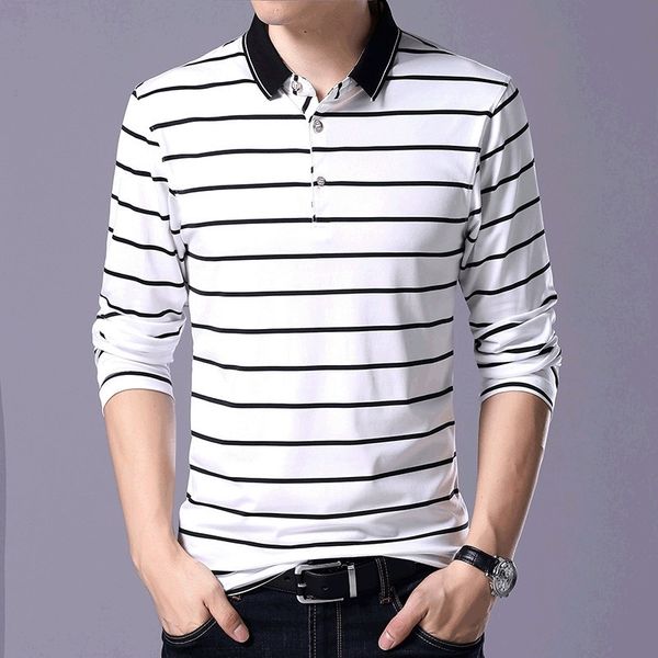 tfetters new arrival 2021 spring autumn men t-shirt long sleeve casual turn-down striped t shirt men slim fit cotton 210317, White;black
tfetters new arrival 2021 spring autumn men t-shirt long sleeve casual turn-down striped t shirt men slim fit cotton 210317, White;black