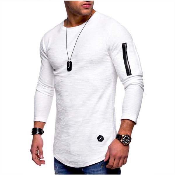 2021 pronhub men's solid color t shirt autumn new long sleeve white t-shirt men fashion arm zip up slim fit man tee shirts homme ropa 5, White;black
2021 pronhub men's solid color t shirt autumn new long sleeve white t-shirt men fashion arm zip up slim fit man tee shirts homme ropa 5, White;black