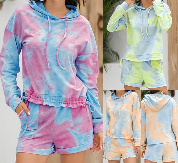printed 2021 tie-painted home clothing with long mouths and shorts second set women's fashion training suitcake, Gray
printed 2021 tie-painted home clothing with long mouths and shorts second set women's fashion training suitcake, Gray