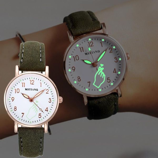 wristwatches luminous watch night glowing women cute leather watches simple small dial quartz clock wrist for girls, Slivery;brown
wristwatches luminous watch night glowing women cute leather watches simple small dial quartz clock wrist for girls, Slivery;brown