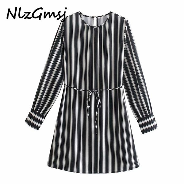 dres black white striped mini es for retro casual smock woman spring long sleeve vestido 210628, Black;gray
dres black white striped mini es for retro casual smock woman spring long sleeve vestido 210628, Black;gray