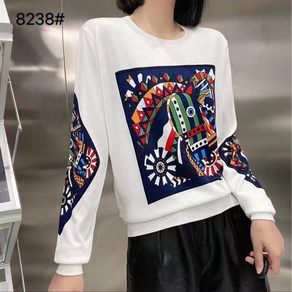 women's sweaters sa09311 fashion 2021 runway luxury european design party style clothing, White;black
women's sweaters sa09311 fashion 2021 runway luxury european design party style clothing, White;black