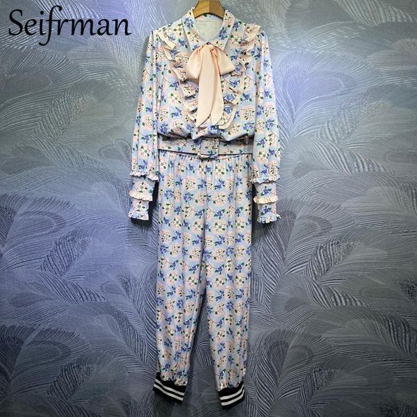 seifrmann summer women fashion runway pants set ruffles lantern sleeve loose blouses + pinted long pants 2 two pieces suits 2021, White
seifrmann summer women fashion runway pants set ruffles lantern sleeve loose blouses + pinted long pants 2 two pieces suits 2021, White