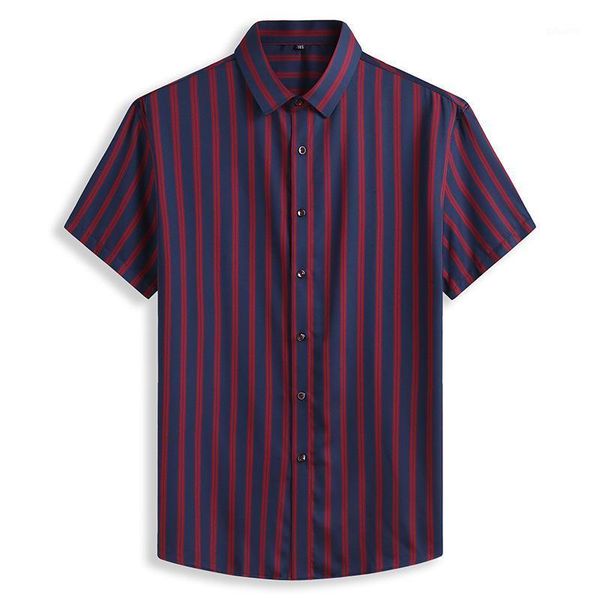 summer 2021 men's fat plus size business casual lapel stripe short sleeve shirt shirts, White;black
summer 2021 men's fat plus size business casual lapel stripe short sleeve shirt shirts, White;black