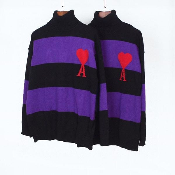 men's sweaters 2021 autumn winter heart-shaped embroidery printed turtleneck sweater men and women striped stitching soft, White;black
men's sweaters 2021 autumn winter heart-shaped embroidery printed turtleneck sweater men and women striped stitching soft, White;black