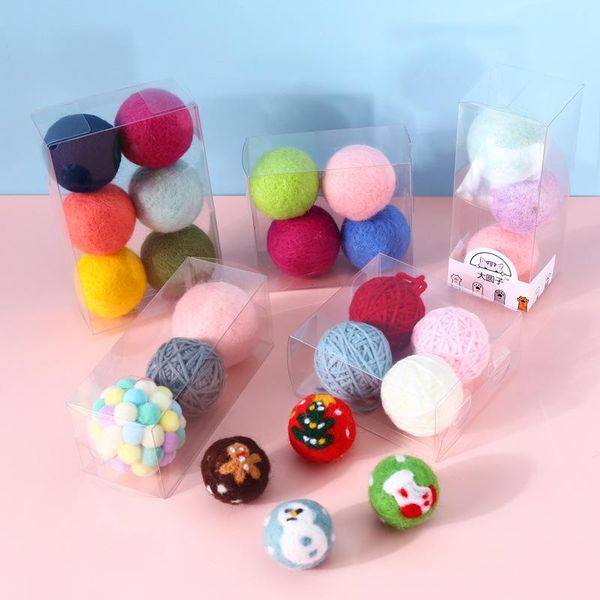 cat toys pet interactive bell wool felt yarn toy ball soothing throwing dog set multicolor suit
cat toys pet interactive bell wool felt yarn toy ball soothing throwing dog set multicolor suit