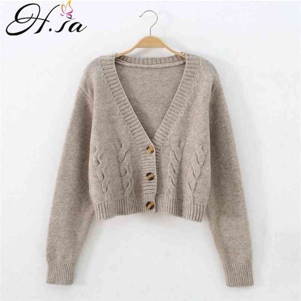 h.sa women cardigans spring short cropped button up v neck twisted knitted white cardigan sueter feminino 210812
h.sa women cardigans spring short cropped button up v neck twisted knitted white cardigan sueter feminino 210812