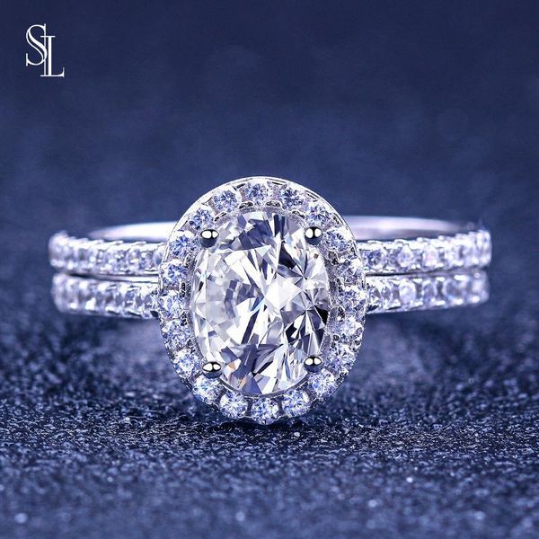 cluster rings sl classic 2pcs in 1 women ring set sterling silver 925 bridal fine jewelry for engagement wedding gift, Golden;silver
cluster rings sl classic 2pcs in 1 women ring set sterling silver 925 bridal fine jewelry for engagement wedding gift, Golden;silver