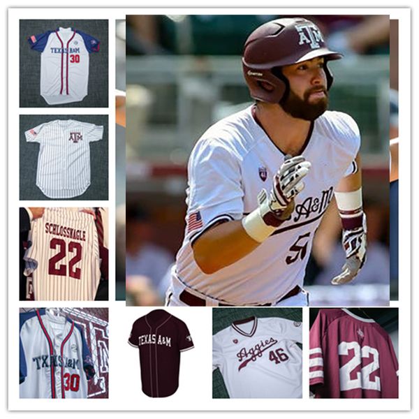 

texas a&m aggies baseball stitched jersey jason tyner jeff bailey chad allen kevin beirne kelly wunsch jeff granger chuck knoblauch scott li, Black