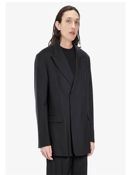 men's suits & blazers lapel simple leisure suit in spring black hidden button design of youth fashion trend loose jacket, White;black
men's suits & blazers lapel simple leisure suit in spring black hidden button design of youth fashion trend loose jacket, White;black