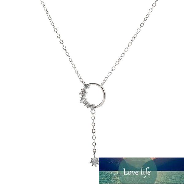 925 sterling silver shiny zircon round circle long chain tassel necklace for women party wedding necklace jewelry gifts s-n713
925 sterling silver shiny zircon round circle long chain tassel necklace for women party wedding necklace jewelry gifts s-n713