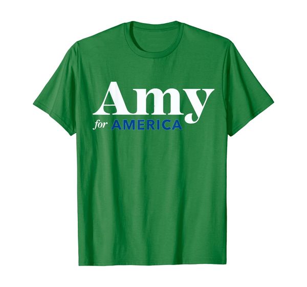 amy for america t-shirt, White;black