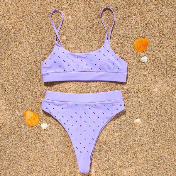 women's swimwear solid color 2 piece set women high waist bikini explosion split swimsuit bather biquini, White;black
women's swimwear solid color 2 piece set women high waist bikini explosion split swimsuit bather biquini, White;black