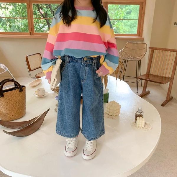 jeans 2021 spring kids pants front button boys denim trousers casual for girls, Blue
jeans 2021 spring kids pants front button boys denim trousers casual for girls, Blue