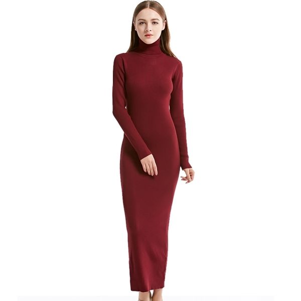 2021 new fashion women party dress knit style long sleeve turtleneck winter maxi dress slim work wear office dress vestidos 210309, Black;gray
2021 new fashion women party dress knit style long sleeve turtleneck winter maxi dress slim work wear office dress vestidos 210309, Black;gray