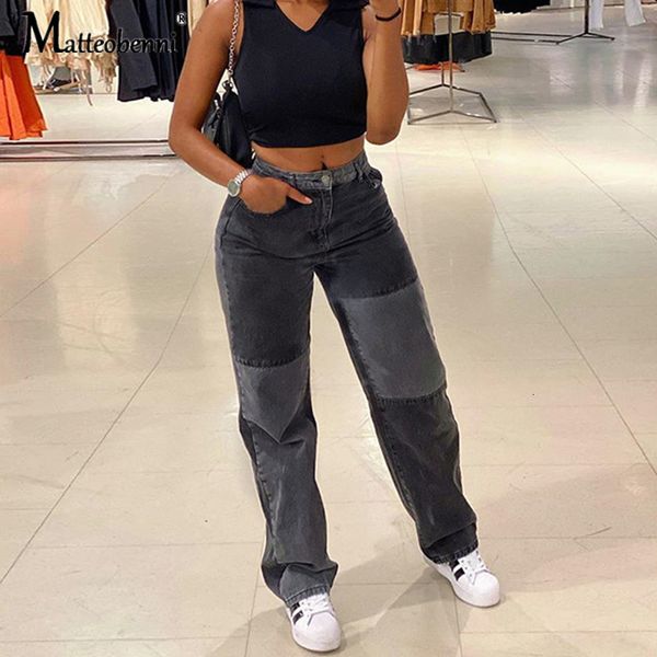 2021 new autumn patchwork high waist straight denim pants women fashion casual jeans capris pocket long trousers ladies streetwear 5ufv, Blue
2021 new autumn patchwork high waist straight denim pants women fashion casual jeans capris pocket long trousers ladies streetwear 5ufv, Blue
