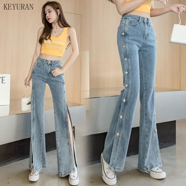 women's jeans women denim flare pants ladies split fashion slim high waist skinny wide leg summer pocket long trousers for female, Blue
women's jeans women denim flare pants ladies split fashion slim high waist skinny wide leg summer pocket long trousers for female, Blue