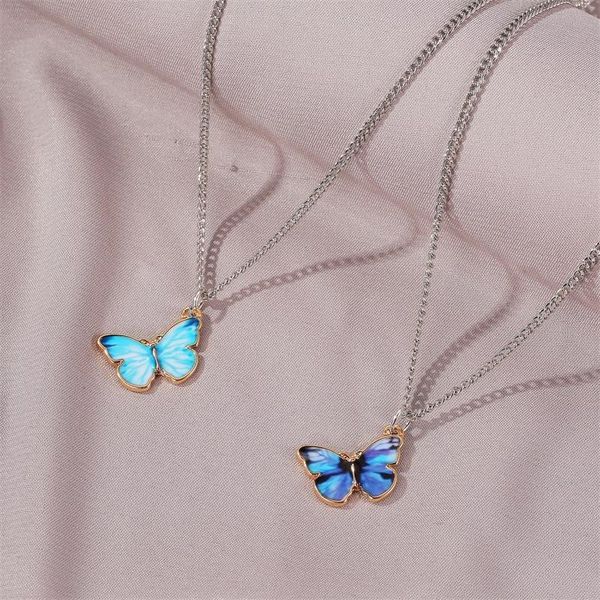 pendant necklaces fashion vintage butterfly necklace for women sweet cool girl bracelet metal chain jewelry gifts, Silver
pendant necklaces fashion vintage butterfly necklace for women sweet cool girl bracelet metal chain jewelry gifts, Silver