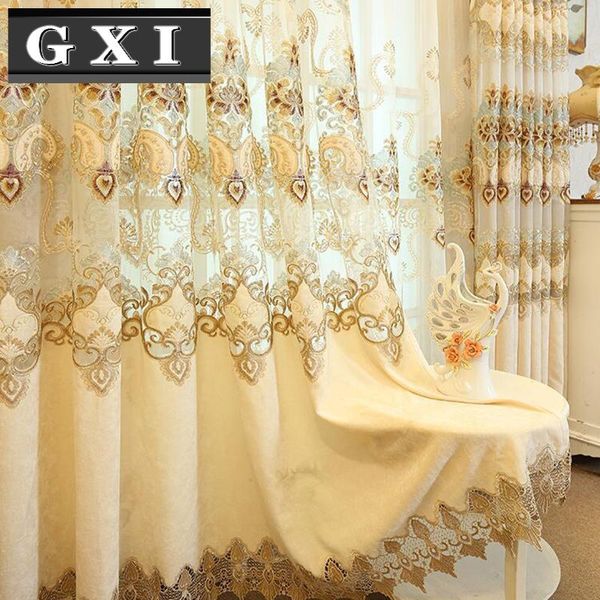 gxi luxury embroidered fabric hollow chenille semi-blackout curtain for living room embroidery beige sheer bedroom drape m112-3
gxi luxury embroidered fabric hollow chenille semi-blackout curtain for living room embroidery beige sheer bedroom drape m112-3
