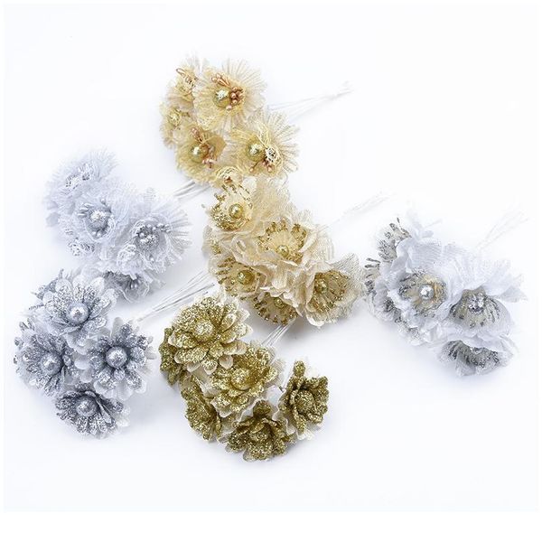 6pcs artificial flowers gold silver christmas new year decorative flowers wedding home decoration accessories wreath fak qylcja
6pcs artificial flowers gold silver christmas new year decorative flowers wedding home decoration accessories wreath fak qylcja