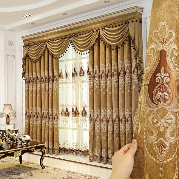 curtain & drapes high-quality custom jacquard blackout curtains for living room windows european style classic high shade bedroom
curtain & drapes high-quality custom jacquard blackout curtains for living room windows european style classic high shade bedroom